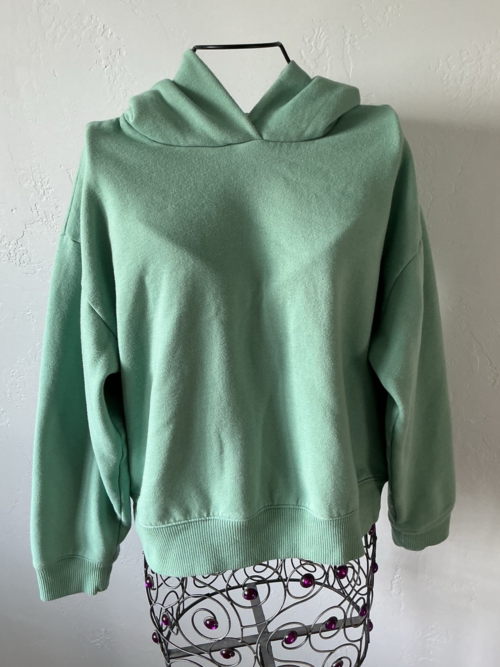A New Day Mint Green Hooded Pullover Sweatshirt